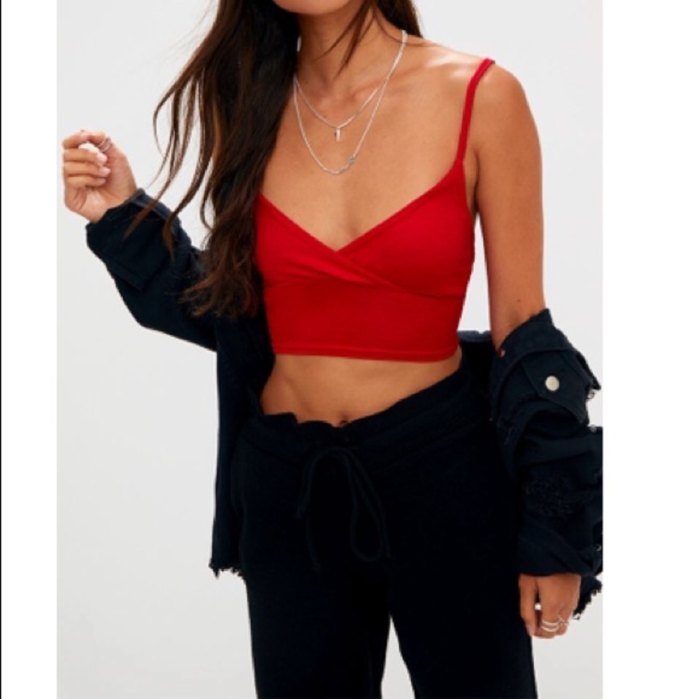 Basic Red Jersey Bralet
